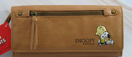 Snoopy Faux Leather Wallet With Embroidered Applique - snoopn4pnuts.com