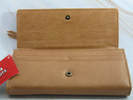 Snoopy Faux Leather Wallet With Embroidered Applique - snoopn4pnuts.com