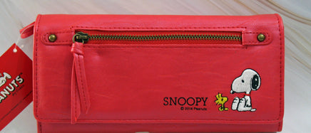 Snoopy Faux Leather Wallet With Embroidered Applique - snoopn4pnuts.com