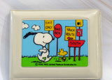 Snoopy Vintage Vinyl Bi-Fold Wallet With Puffy Border