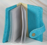 Snoopy Purse Size Suede Leather Photo Album Wallet With Credit Card Pockets - snoopn4pnuts.com