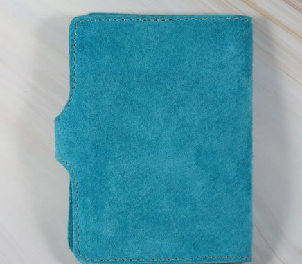 Snoopy Purse Size Suede Leather Photo Album Wallet With Credit Card Pockets - snoopn4pnuts.com