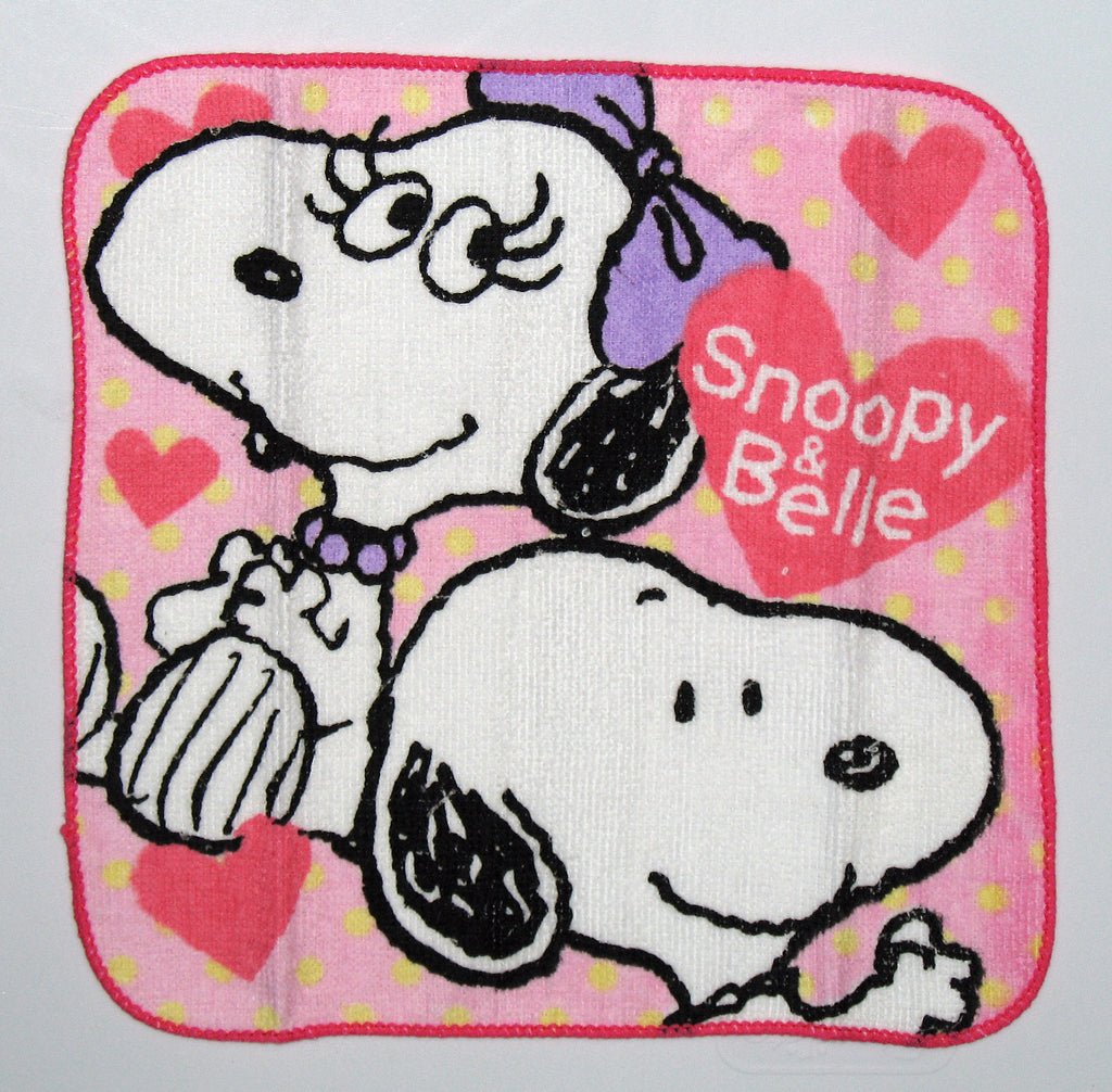 Snoopy Colorful Wash Cloth - Snoopy and Belle