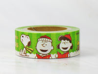 Snoopy Decorative Christmas Washi Masking Tape With Metallic Gold Graphics - Over 16 Feet Long! - snoopn4pnuts.com