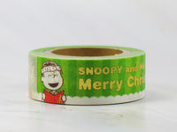 Snoopy Decorative Christmas Washi Masking Tape With Metallic Gold Graphics - Over 16 Feet Long! - snoopn4pnuts.com