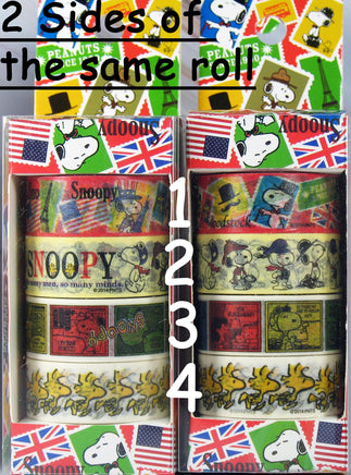 Snoopy Decorative Washi Masking Tape - Over 16 Feet Long! (4 Designs To Choose From) - snoopn4pnuts.com