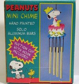 Snoopy Birthday Cake Resin Wind Chime