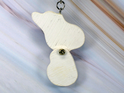 Snoopy Joe Cool Moveable Wood Key Chain - snoopn4pnuts.com