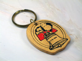 Snoopy Bicentennial Wood Key Chain - snoopn4pnuts.com