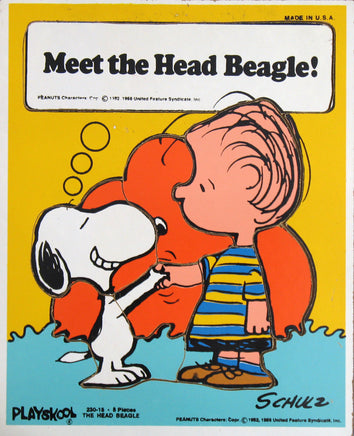 Snoopy and Linus Wood Puzzle - "Meet the Head Beagle" - snoopn4pnuts.com