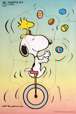 Snoopy Juggling Act Wood Puzzle - snoopn4pnuts.com
