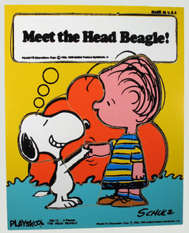 Snoopy and Linus Wood Puzzle - "Meet the Head Beagle" - snoopn4pnuts.com