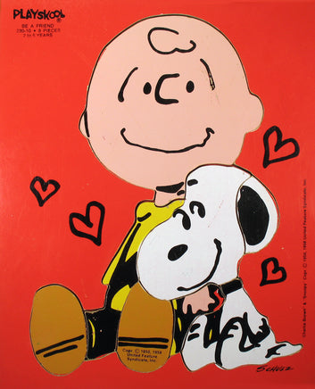 Charlie Brown and Snoopy Wood Puzzle - Be A Friend - snoopn4pnuts.com