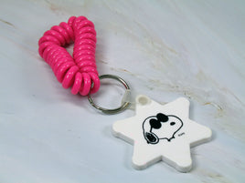 Snoopy Joe Cool Vinyl Key Chain With Expandable Wrist Strap - snoopn4pnuts.com