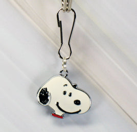 Snoopy Silver Plated Zipper Pull - snoopn4pnuts.com