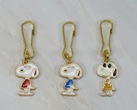 Snoopy Enamel Zipper Pull