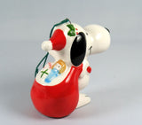 1975 Snoopy Santa Carrying Toy Sack Christmas Ornament