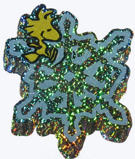 Woodstock Holographic Snowflakes Bulletin Board Wall Decor Set