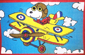 Air Snoopy Flying Ace Rug / Door Mat