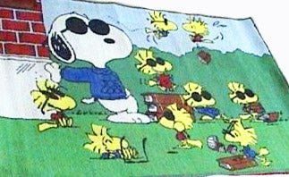 Snoopy Cool School Joe Cool Rug / Door Mat - snoopn4pnuts.com