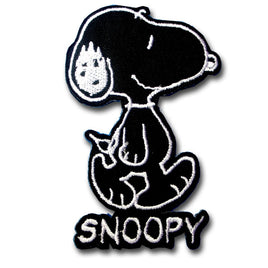 SNOOPY NAME PATCH - Black - snoopn4pnuts.com