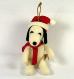 Snoopy Santa Vintage Plush Ornament