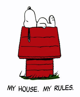 Snoopy T-Shirt - My House, My Rules - snoopn4pnuts.com