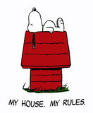 Snoopy T-Shirt - My House, My Rules