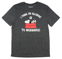 Snoopy T-Shirt - Allergic To Mornings!