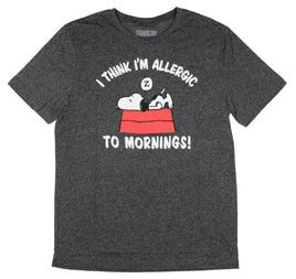 Snoopy T-Shirt - Allergic To Mornings! - snoopn4pnuts.com
