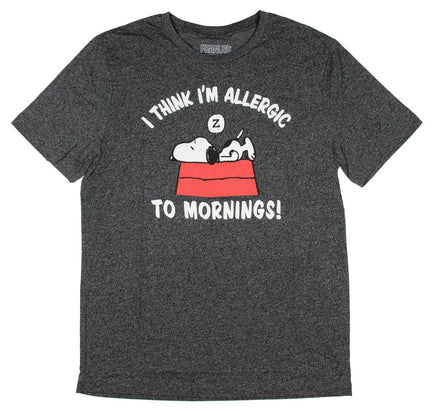 Snoopy T-Shirt - Allergic To Mornings! - snoopn4pnuts.com