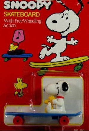 Snoopy And Woodstock On Skateboard