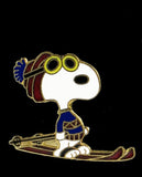 Snoopy Skier Cloisonne Pin
