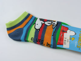 Kids Snoopy And Woodstock No Show Socks (7-8 1/2)