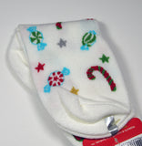 Snoopy Christmas Crew-Length Socks With Glitter Accents