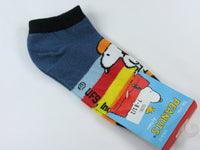 Kids Snoopy and Woodstock No Show Socks (7-8 1/2)