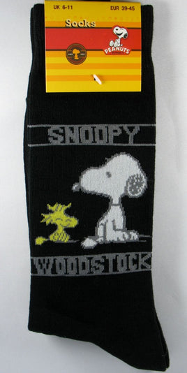 Men's Dress Socks - Snoopy And Woodstock