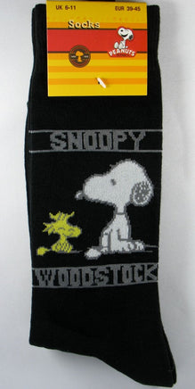 Men's Dress Socks - Snoopy And Woodstock