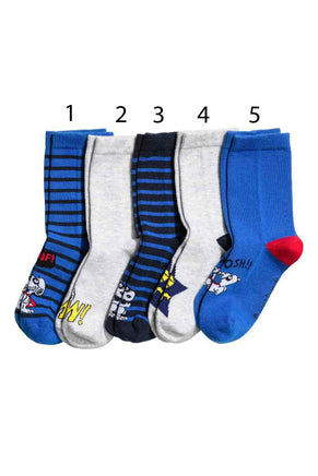 Kids Snoopy and Woodstock Crew Length Socks (Size 8 - 9 1/2) - snoopn4pnuts.com