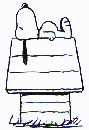 Snoopy's Doghouse Rubber Stamp (New Remounted)