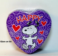 Snoopy Candy-Filled Valentine's Day Tin Heart