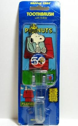 Snoopy Acrylic Toothbrush With Dupont Nylon Bristles And Self-Adhesive Holder - Child/Youth Size