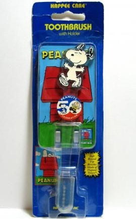 Snoopy Acrylic Toothbrush With Dupont Nylon Bristles And Self-Adhesive Holder - Child/Youth Size