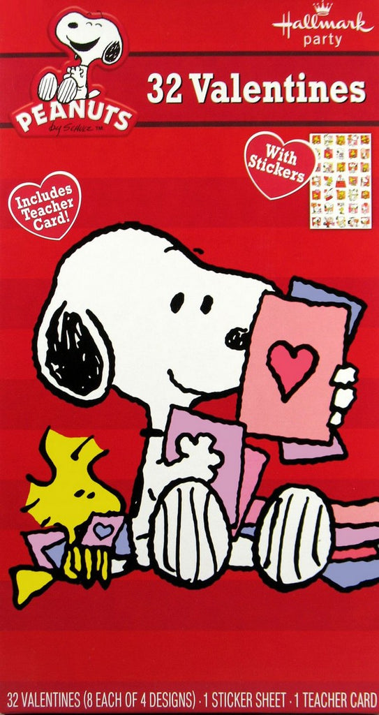 Snoopy Valentine's Day Cards With Stickers