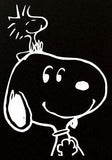 Snoopy and Woodstock Die-Cut Vinyl Decal - White