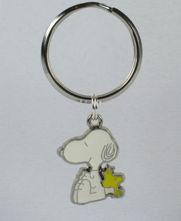 Snoopy And Woodstock Silver Plated Key Chain
