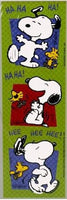 Snoopy and Woodstock Laughing Stickers