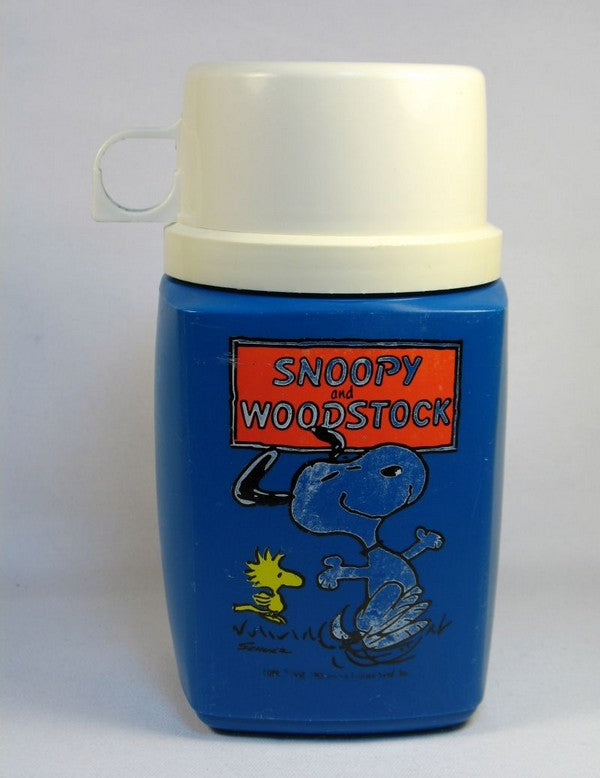 Snoopy and Woodstock Vintage Thermos Bottle