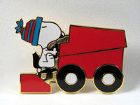Snoopy Drives Red Zamboni Cloisonne Pin / Tie Tack