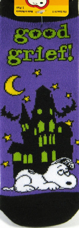 Snoopy Halloween No Show Socks